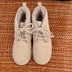 UGG Cozy Pink Lace-Up Boots